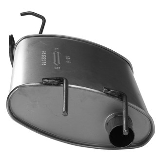 AP Exhaust® - MSL Maximum Aluminized Steel Oval Direct Fit Exhaust Muffler with Welded Flange and Outlet Neck