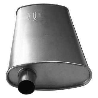 AP Exhaust® - MSL Maximum Oval Direct Fit Exhaust Muffler with Inlet / Outlet Neck