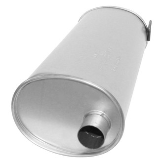 AP Exhaust® - MSL Maximum Aluminized Steel Oval Direct-Fit Exhaust Muffler with Inlet Neck and Spout