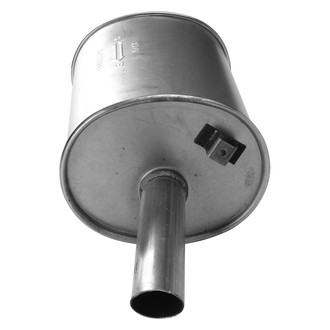 AP Exhaust® 700235 - MSL Maximum Aluminized Steel Oval Direct-Fit Exhaust Muffler with Inlet Neck and Spout