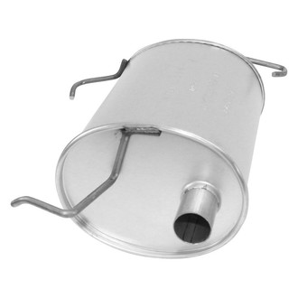 AP Exhaust® - MSL Maximum Aluminized Steel Oval Direct Fit Exhaust Muffler with Inlet Neck and Spout