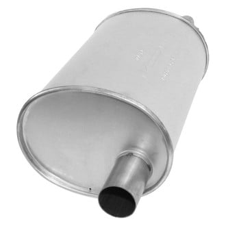 AP Exhaust® - MSL Maximum Aluminized Steel Oval Direct-Fit Exhaust Muffler with Inlet Neck and Spout