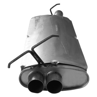 AP Exhaust® - MSL Maximum Aluminized Steel Oval Direct Fit Exhaust Muffler with Inlet / Outlet Neck