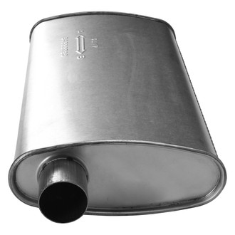 AP Exhaust® - MSL Maximum Oval Direct Fit Exhaust Muffler with Inlet / Outlet Neck