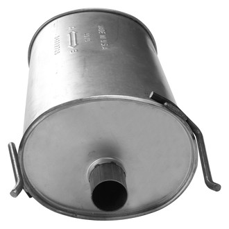 AP Exhaust® - MSL Maximum Aluminized Steel Oval Direct-Fit Exhaust Muffler with Inlet/Outlet Neck