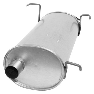 AP Exhaust® - MSL Maximum Aluminized Steel Oval Direct-Fit Exhaust Muffler with Flange and Inlet Neck