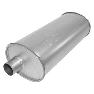 AP Exhaust® - MSL Maximum Aluminized Steel Oval Direct-Fit Exhaust Muffler with Inlet/Outlet Neck