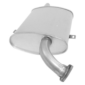 AP Exhaust® - MSL Maximum Aluminized Steel Oval Direct Fit Exhaust Muffler with Flange and Spout