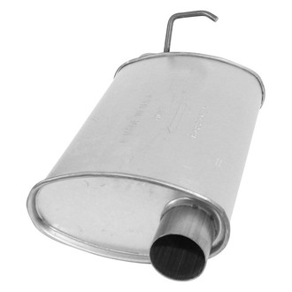 AP Exhaust® - MSL Maximum Aluminized Steel Oval Direct-Fit Exhaust Muffler with Inlet/Outlet Neck