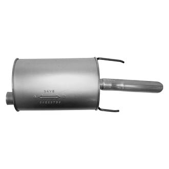 AP Exhaust® - MSL Maximum Aluminized Steel Oval Direct Fit Exhaust Muffler with Inlet Neck and Spout