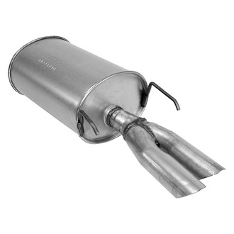 AP Exhaust® - MSL Maximum Rear Oval Direct Fit Exhaust Muffler with Inlet Neck and Spout