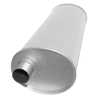 AP Exhaust® - MSL Maximum Aluminized Steel Oval Direct Fit Exhaust Muffler with Inlet / Outlet Neck