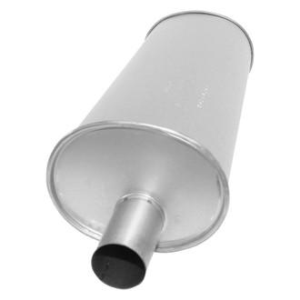 AP Exhaust® - MSL Maximum Aluminized Steel Oval Direct Fit Exhaust Muffler with Inlet / Outlet Neck