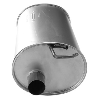 AP Exhaust® - MSL Maximum Aluminized Steel Oval Direct-Fit Exhaust Muffler with Inlet/Outlet Neck