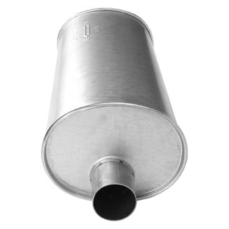 AP Exhaust® - MSL Maximum Aluminized Steel Oval Direct-Fit Exhaust Muffler with Inlet/Outlet Neck