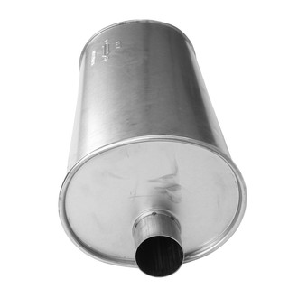AP Exhaust® - MSL Maximum Oval Direct Fit Exhaust Muffler with Inlet / Outlet Neck