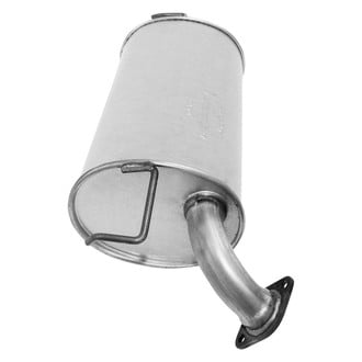 AP Exhaust® - MSL Maximum Aluminized Steel Oval Direct Fit Exhaust Muffler with Flange and Spout