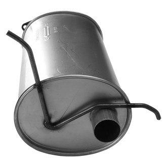 AP Exhaust® - MSL Maximum Aluminized Steel Oval Direct Fit Exhaust Muffler with Flange and Outlet Neck
