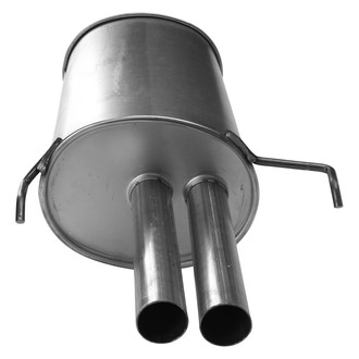 AP Exhaust® - MSL Maximum Aluminized Steel Oval Direct Fit Exhaust Muffler with Inlet Neck and Spout