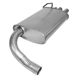 AP Exhaust® - MSL Maximum Aluminized Steel Oval Direct Fit Exhaust Muffler with Inlet Neck and Spout