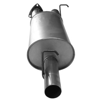 AP Exhaust® - MSL Maximum Aluminized Steel Oval Direct-Fit Exhaust Muffler with Flange and Outlet Neck