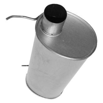 AP Exhaust® - MSL Maximum Aluminized Steel Oval Direct Fit Exhaust Muffler with Inlet / Outlet Neck