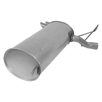 AP Exhaust® - MSL Maximum Aluminized Steel Oval Direct Fit Exhaust Muffler with Inlet Neck and Spout