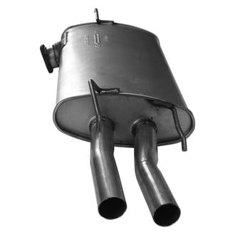AP Exhaust® - MSL Maximum Aluminized Steel Oval Direct-Fit Exhaust Muffler with Flange and Spout