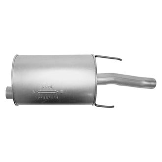 AP Exhaust® - MSL Maximum Rear Oval Direct Fit Exhaust Muffler with Inlet Neck and Spout