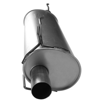 AP Exhaust® - MSL Maximum Aluminized Steel Oval Direct-Fit Exhaust Muffler with Inlet/Outlet Neck