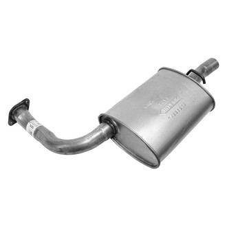 AP Exhaust® - Welded Aluminized Steel Driver Side Exhaust Muffler and Pipe Assembly