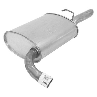 AP Exhaust® - Passenger Side Aluminized Steel Exhaust Muffler and Pipe Assembly