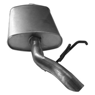 AP Exhaust® - Driver Side Aluminized Steel Exhaust Muffler and Pipe Assembly