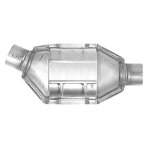 AP Exhaust® 770245 - Universal Fit Standard Oval Angled Body Catalytic Converter