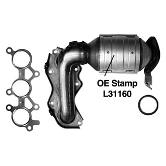 AP Exhaust® - Stainless Steel Direct Fit Exhaust Manifold with Integrated Catalytic Converter