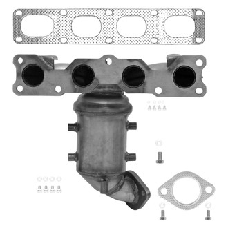 AP Exhaust® - Stainless Steel Direct Fit Exhaust Manifold with Integrated Catalytic Converter