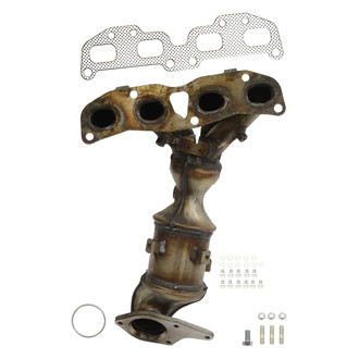 AP Exhaust® - Stainless Steel Direct Fit Exhaust Manifold with Integrated Catalytic Converter
