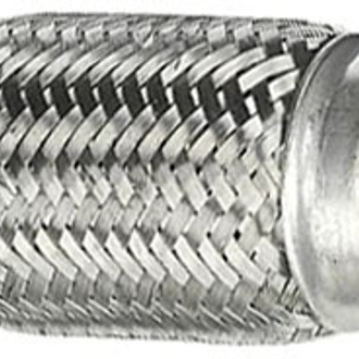 AP Exhaust® - 300 SS Flex Coupling (2.5" Inlet, 2.5" Outlet, 12" Overall Length)