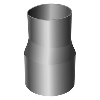 AP Exhaust® - Aluminized Steel OD-ID Pipe Adapter (2.5" Inlet, 2" Outlet, 4" Length)