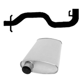 AP Exhaust® - Exhaust Muffler and Tailpipe Kit
