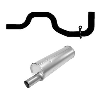 AP Exhaust® - Muffler and Tailpipe Kit
