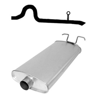 AP Exhaust® - Exhaust Muffler and Tailpipe Kit