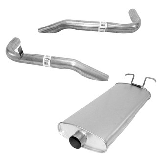 AP Exhaust® - Exhaust Muffler with Driver and Passenger Side Tailpipes Kit
