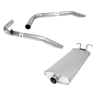 AP Exhaust® - Exhaust Muffler with Driver and Passenger Side Tailpipes Kit