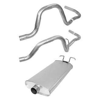 AP Exhaust® - Exhaust Muffler with Driver and Passenger Side Tailpipes Kit