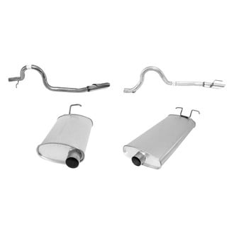 AP Exhaust® - Driver and Passenger Side Exhaust Mufflers and Tailpipes Kit