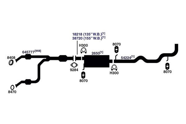 AP Exhaust® - Replacement Exhaust Kit Scheme