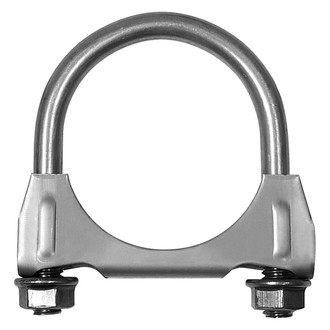 AP Exhaust® - U-Bolt Natural Exhaust Clamp (2.25" D)