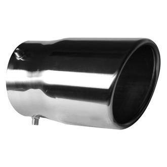AP Exhaust® - Stainless Steel Round Bolt-On Natural Exhaust Tip (3.05" Inlet, 3.5" Outlet, 5.5" Length)