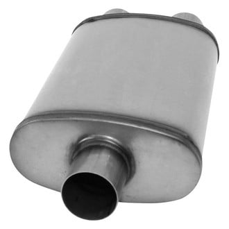 AP Exhaust® - Xlerator Performance Stainless Steel Oval Gray Exhaust Muffler